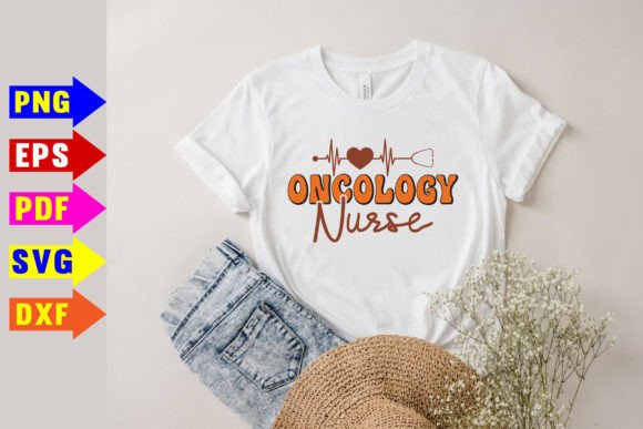 A Retro Oncology Nurse Design for Embroidered Apparel