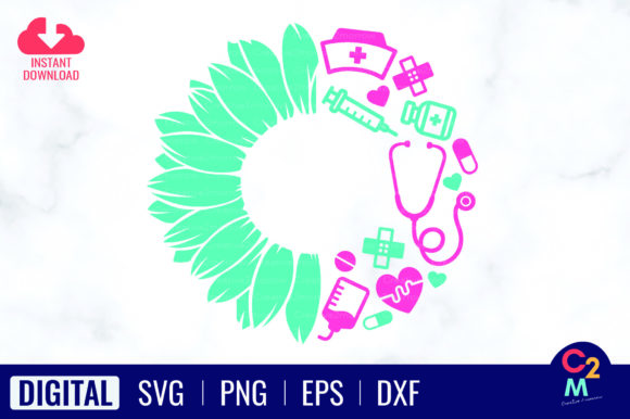 Reviewing the Sunflower Nurse SVG Design for Embroidery